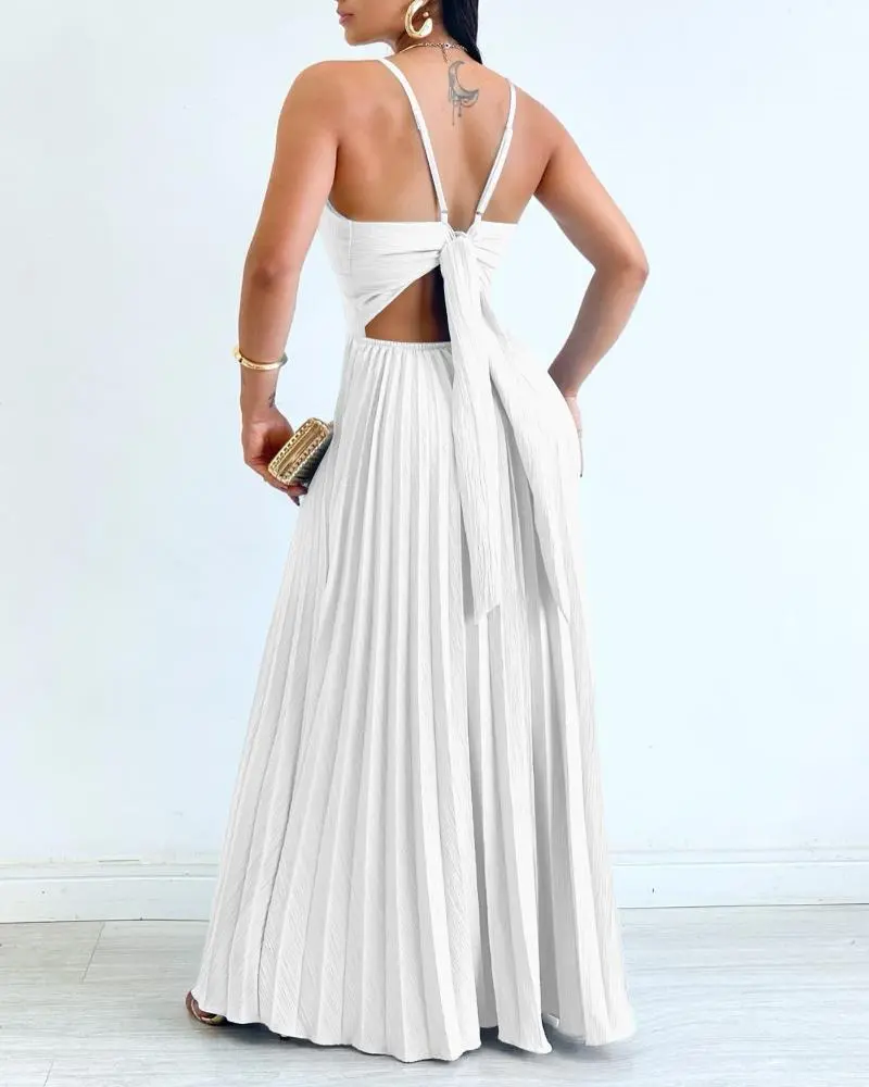 ChicMe Women's Bandeau Sleeveless Pleated Dress/Elegant Pleated Maxi Dress/Summer Dress Elegant Flowy Wedding Guest A Line Maxi Wedding Dress - TikTok Shop ChicMe Women's Bandeau Sleeveless Pleated Dress/Elegant Pleated Maxi Dress/Summer Dress Elegant Flowy Wedding Guest A Line Maxi Wedding Dress - TikTok Shop