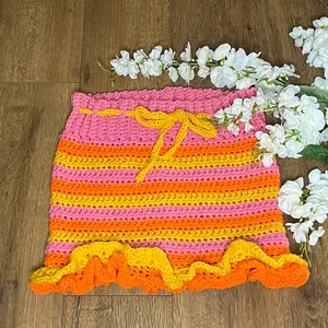 Salsa Mini Skirt with Ruffle - Women's Skirt -  Womenswear Breathable