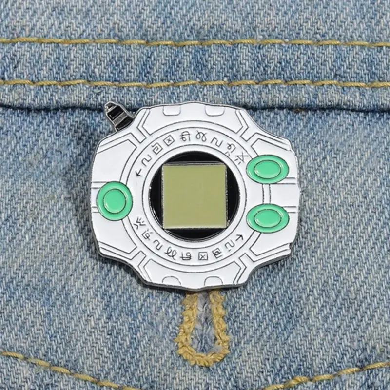 Digimon Design Alloy Brooch Pin, Lapel Pins, Cute Cartoon Badge for Backpack & Jeans, Fashion Accessories for Men & Women, Jewelry, French Pin