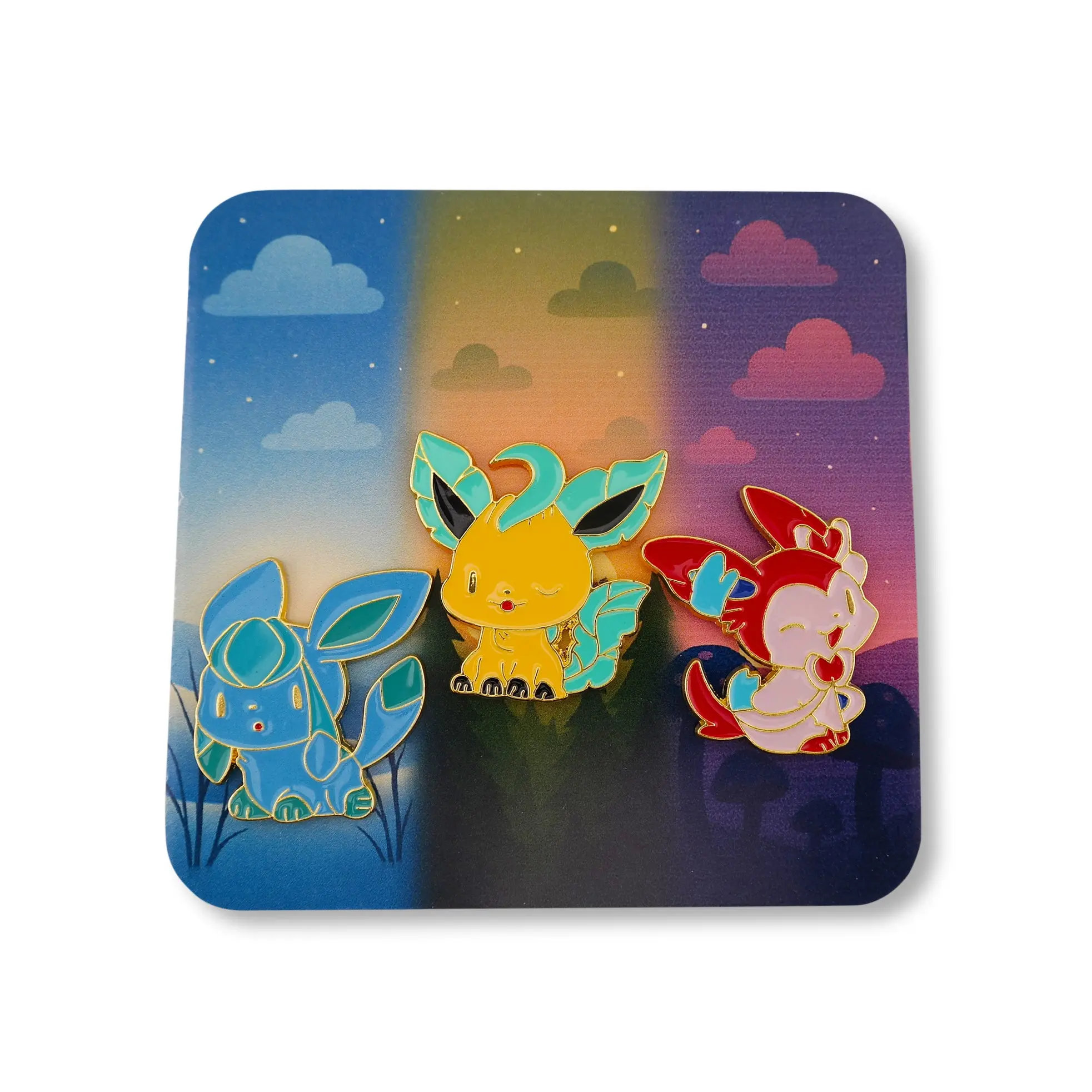 Glaceon Leafeon Sylveon Pin Set