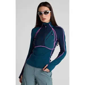 Joytrek Midlayer Grid Fleece Zip Neck