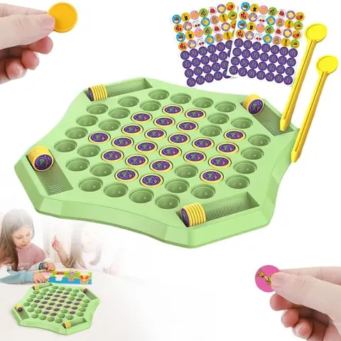 Memory Flip-Flop Chess - Unisex 2-Player Tabletop Game, Educational Logic Toy with Easy-To-Follow Gameplay Rules, Enhances Observational Skills & Focus, Learning Tool, Lightweight & Compact Family Gift for Home/Festive Party Supplies