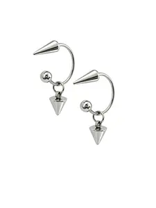 Jungle 2PCS Spike Edgy Earrings Spike Stainless Steel Hook Ball Earrings Jewelry