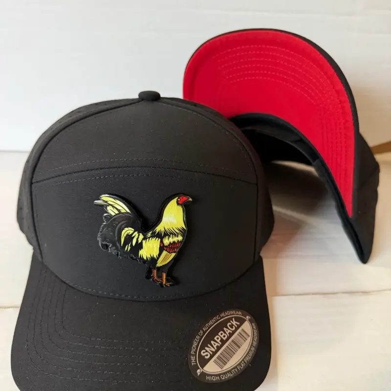 Men cap rooster (Grey) theme / cachucha con diseño gallo (giro)