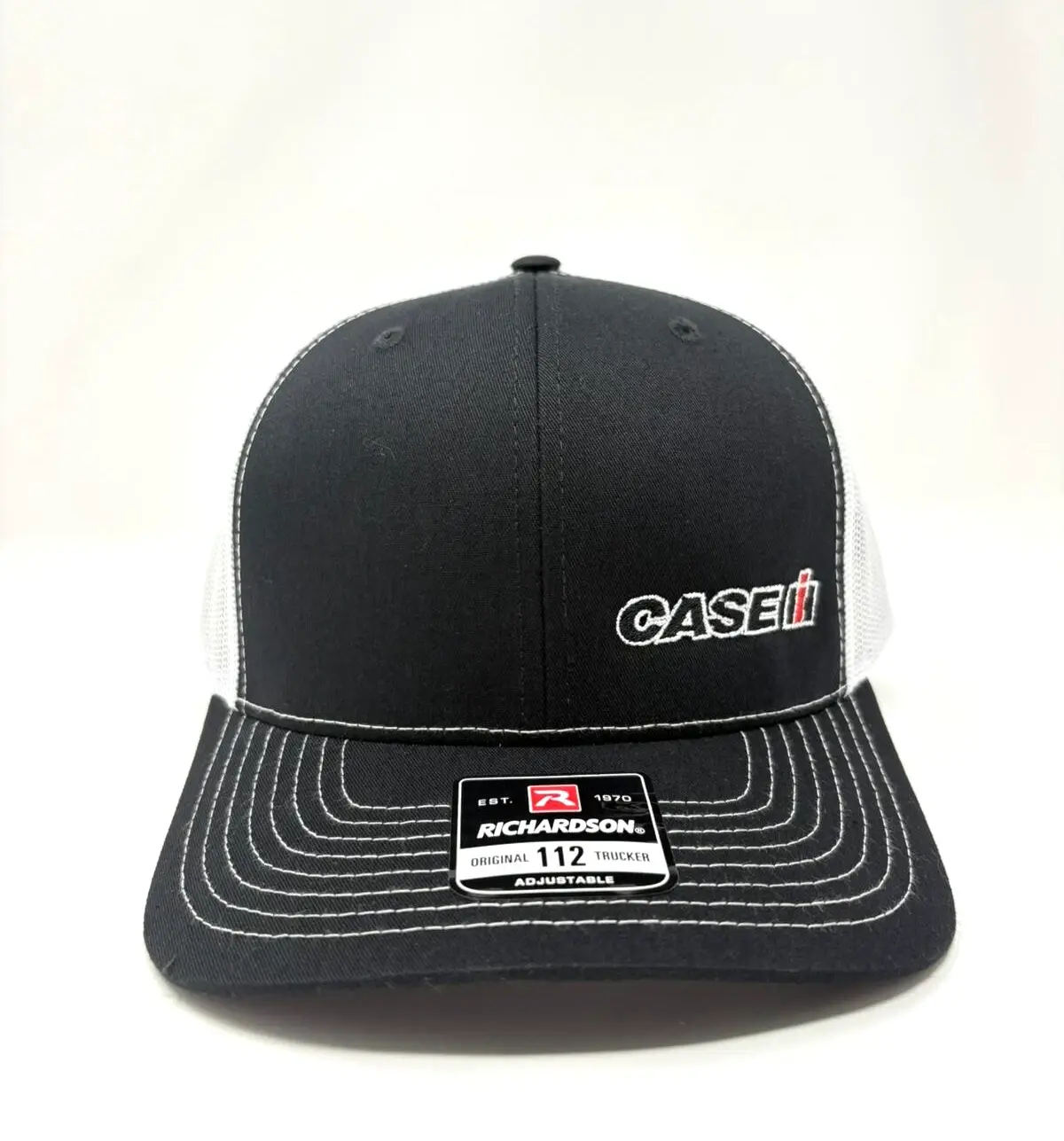 Case IH Original Richardson 112 Trucker Hat Baseball Trucker SnapBack White and Black Cap