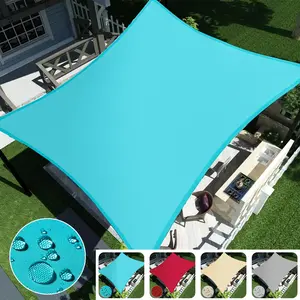 One waterproof rectangular sunshade sail, waterproof sunshade fabric, sun protection and heat insulation awning, blocks 90% of UV rays, perfect for patios, outdoor camping and RV use (multiple styles and sizes available).