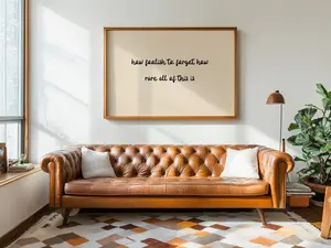 How Foolish to Forget Quote Wall Art, Minimalist Inspirational Poster, Cozy Reading Room & Farmhouse Decor