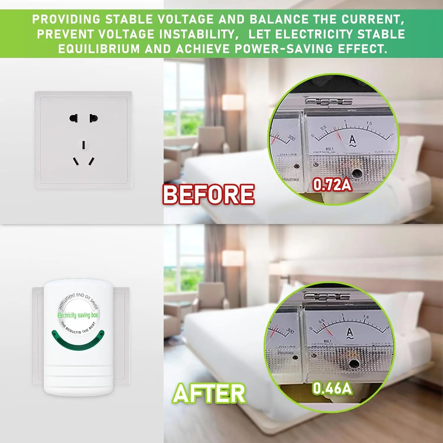 4 Pack Power Saver Electricity Saving Box 30KW Household Energy Saver US Plug 90V-250V Power Saving and High Efficiency