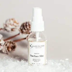 LUX GLOW SKIN CARE + Fresh Tea Face Mist + White Tea + Green Tea + Vegan + Plant Based