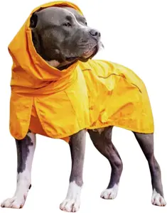 Waterproof Dog Raincoat Full Body Rain Suit, Windproof Reflective Pet Jacket for Small Medium Large Dogs, Breathable Lightweight Rainwear (Mustard Yellow)