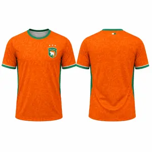Cote d Ivoire Inspired Soccer Fan Jersey Orange Green Athletic Shirt West Africa Football Supporter Top Lightweight Sportswear Gift