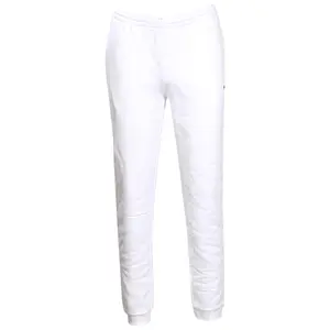Men's Lacoste White Tapered Fit Fleece Trackpants
