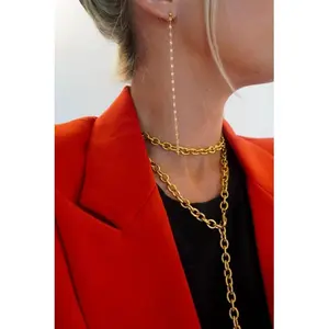 XL DAINTY CHAIN EARRINGS