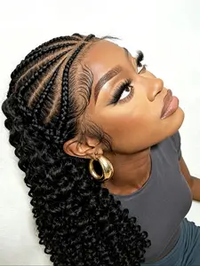 New Goddess Braid Wig Hd13x6 Lace Front Fashion Headband Wig, Unique Wave Style, Customizable Look, Perfect for Daily Work Use