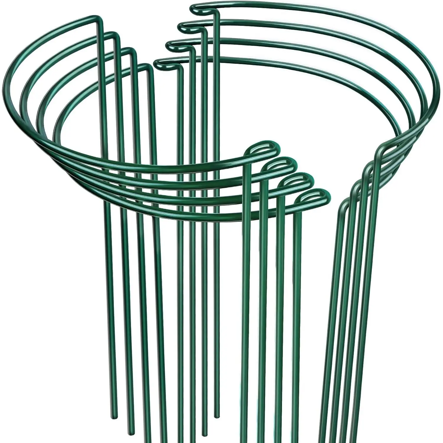Support, 8 count Peony Cages and Supports,  Stakes for Indoor , Outdoor ,  Holders, Tomato Monstera Hydrangea Support Cage, 10" W x 15.8" H