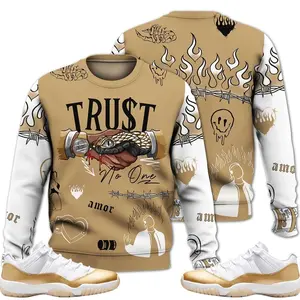 Low Mother Day 11s Outfit Sweatshirt, Trust No One Graphic Streetwear Sneaker Color Match Shirts