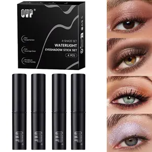 Shimmering Eyeshadow Stick, Long-lasting and Highly Pigmented, Creates Professional Makeup Contours and Delivers A 3D Facial Sculpting Effect, Glitter Shimmer Eyeshadow