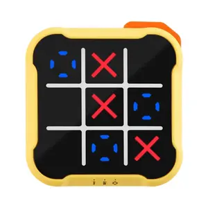 Compact ABS Electronic Tic-Tac-Toe Game for Kids & Adults - Durable Memory Training Toy - Travel-Friendly Puzzle Game - Perfect Gift for All Ages