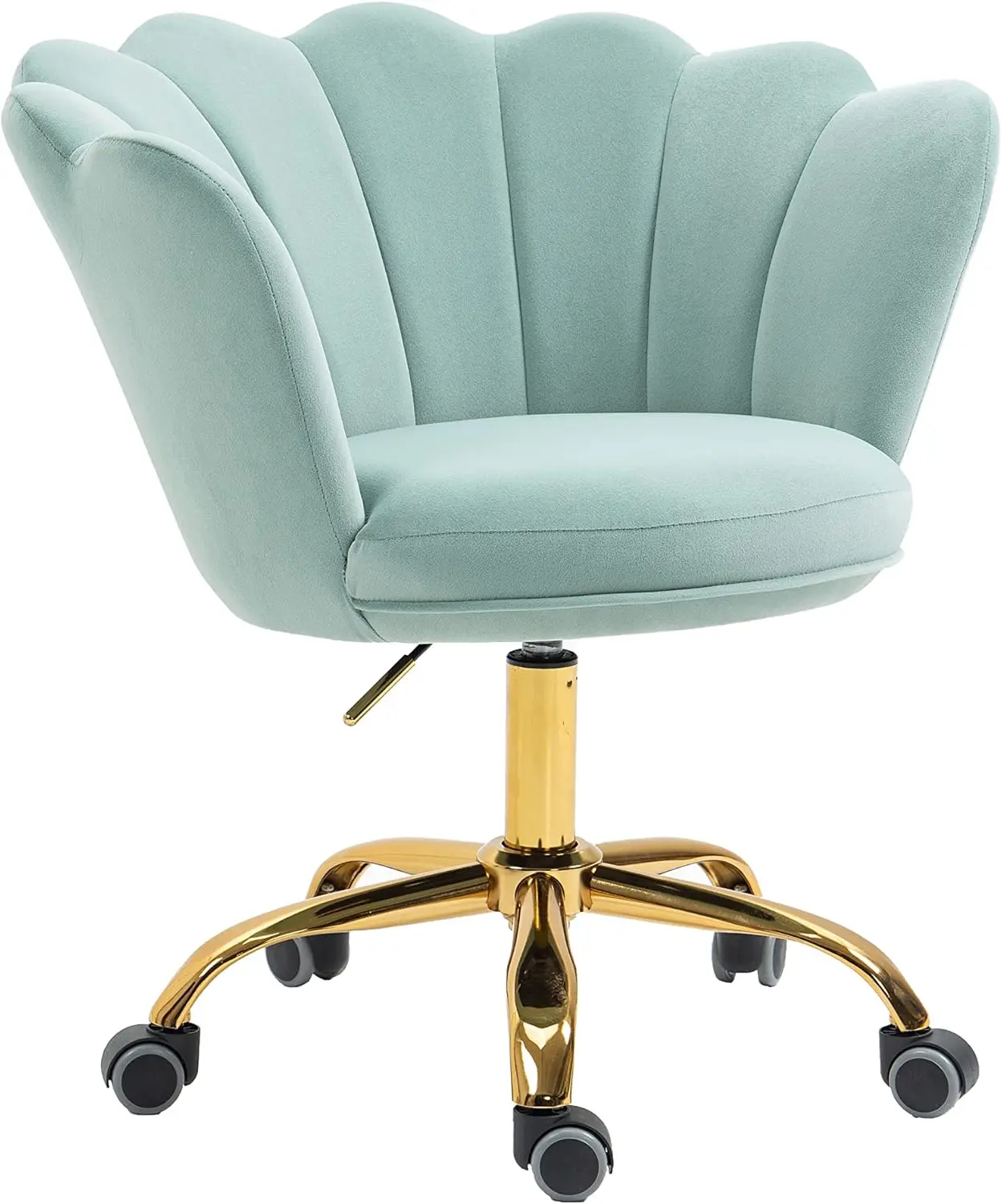 Seashell Back Swivel Vanity Desk Chair Seashell Back Swivel Vanity Desk Chair