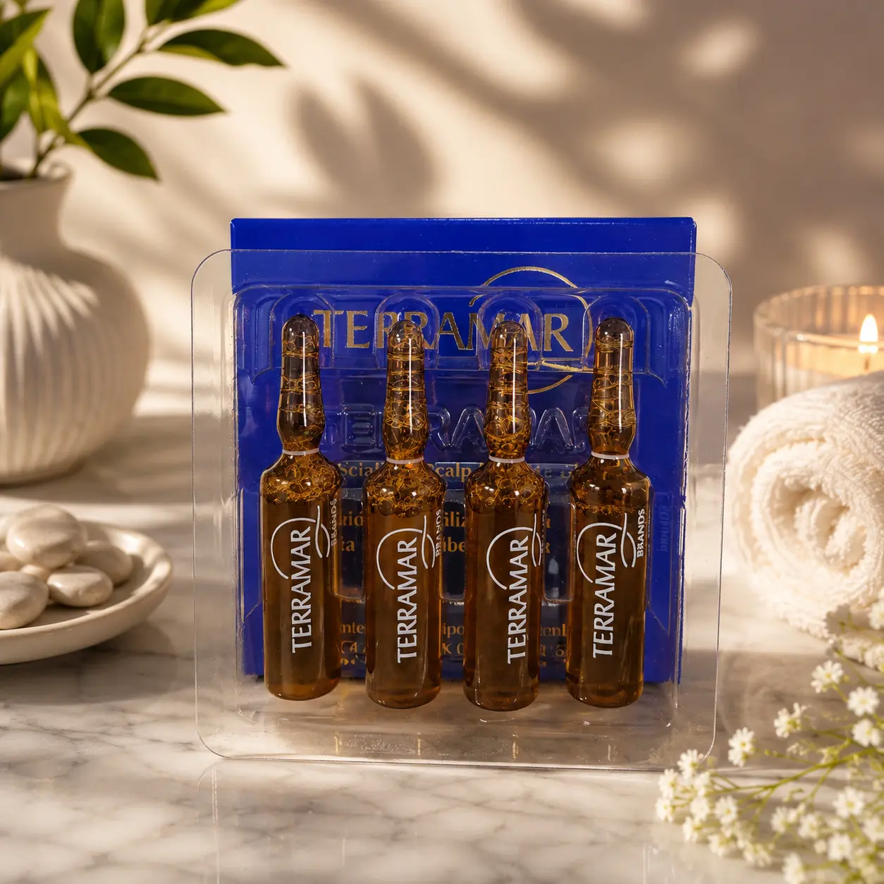 Terramar Formulated Scalp Care Treatment Ampoules with Collagen Peptides - Gentle, Non-Toxic Specialized Lotion for Women's Haircare, Female