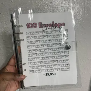 $5,050 100 Envelope Challenge with vinyl A5