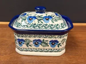 Trinket Box, Rectangular - Winter Viola