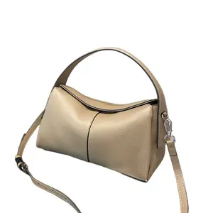 Luxurious Real Leather Crossbody Bag For Women, Spacious Retro Design Convertible Shoulder Handbag, Timeless All-Match Commuter Purse Made Of Top-Grain Cowhide, Ideal For Business Travel Parties And Daily Casual Use