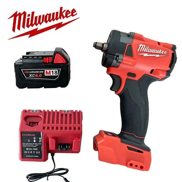 Milwaukee 3/8 Impact Wrench Brushless Impact Tool For Car Lug Nut Removal, Automotive Repair, GarageMaintenance, Mechanical Work And Heavy-Duty Fastening Projects high torque power cordless 4-mode drive control portable wrench kit home renovation solution