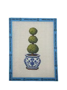Chinoiserie Topiary 13 Mesh Needlepoint Canvas