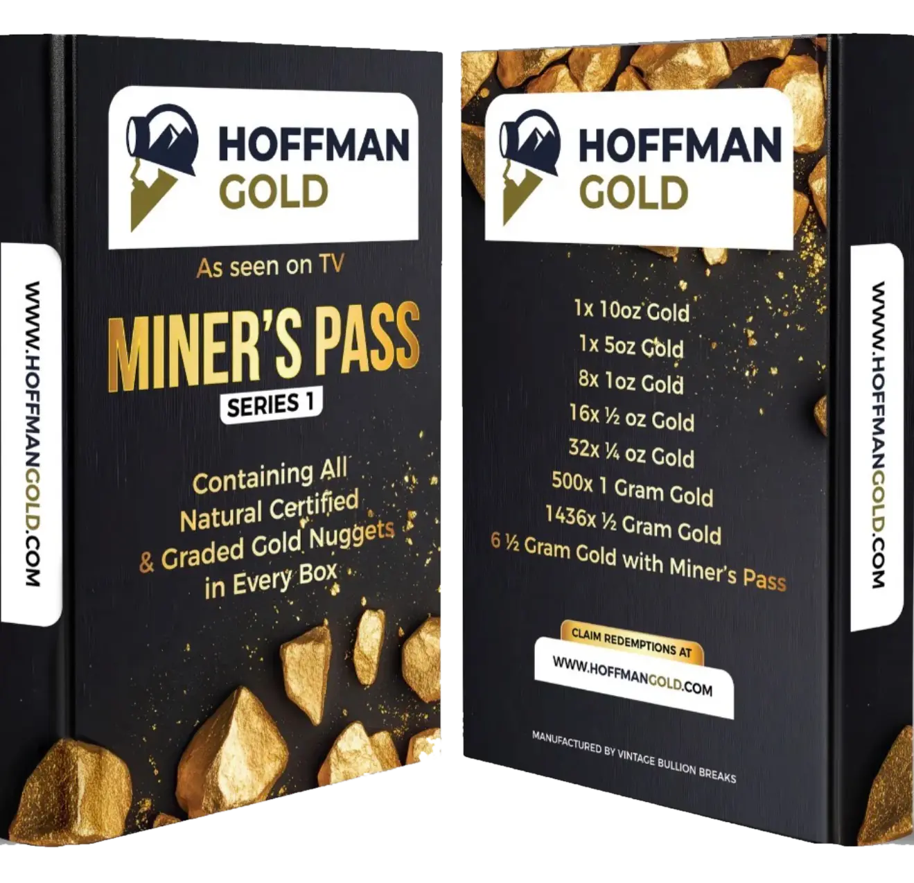 Hoffman Gold Miner's Pass Series 1 Gold Nuggets Hoffman Gold Miner's Pass Series 1 Gold Nuggets