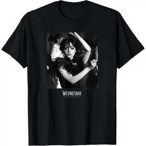 Men's Short Sleeve Vintage Basic Top Wednesday Dark Dancing Queen Wednesday T-Shirt