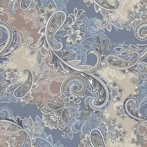 Vintage French Satin Peel-Off Wallpaper, Blue, Thick Removable Self-Adhesive Design, Wall, Bathroom, Bedroom Decor, 45cmx300cm