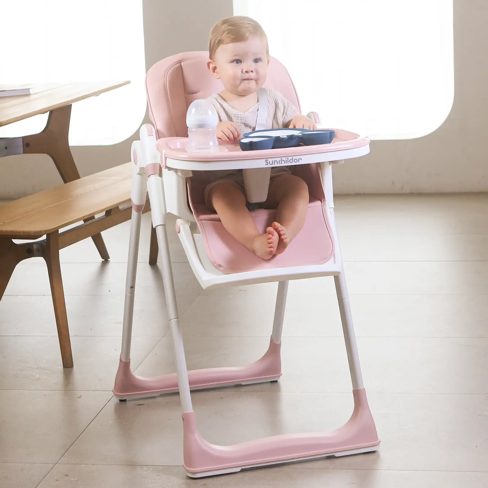 Cochildor Baby High Chair 2025 New Adjustable with 5-Point Harness, for Newborn to Toddler, Safe & Portable springtok SpringTrends