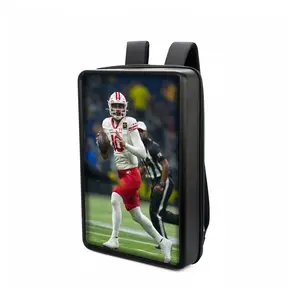 21.5" LCD Advertising Backpack With IP65 Waterproof,500nits High Brightness 2K Digital Signage Backpack, Human Walking Backpacks Digital Billboard with USB/App/CMS Input for Auto ADs Play | 360SPB