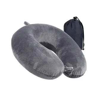 Travel Pillow 100% Pure Memory Foam Neck Pillow Airplane for Traveling Car Train Napping Washable Cover with Drawstring Bag Soft Memory ,Ergonomic Design