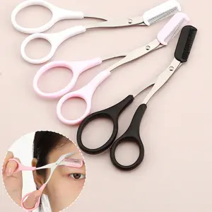 Eyebrow Trimmer with Comb, Personal Makeup Eyebrow Groomer, Safe Beginner Eyebrow Trimmer for Women, Professional Men's Eyebrow Trimmer