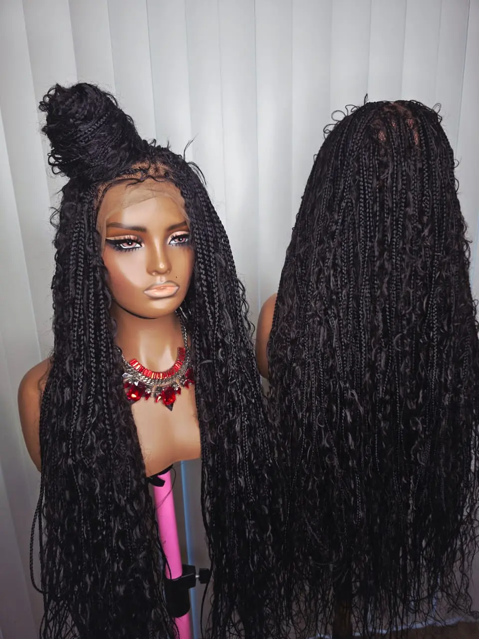36-Inch Boho Braided Wig – Premium synthetic Braids for Elegant Women