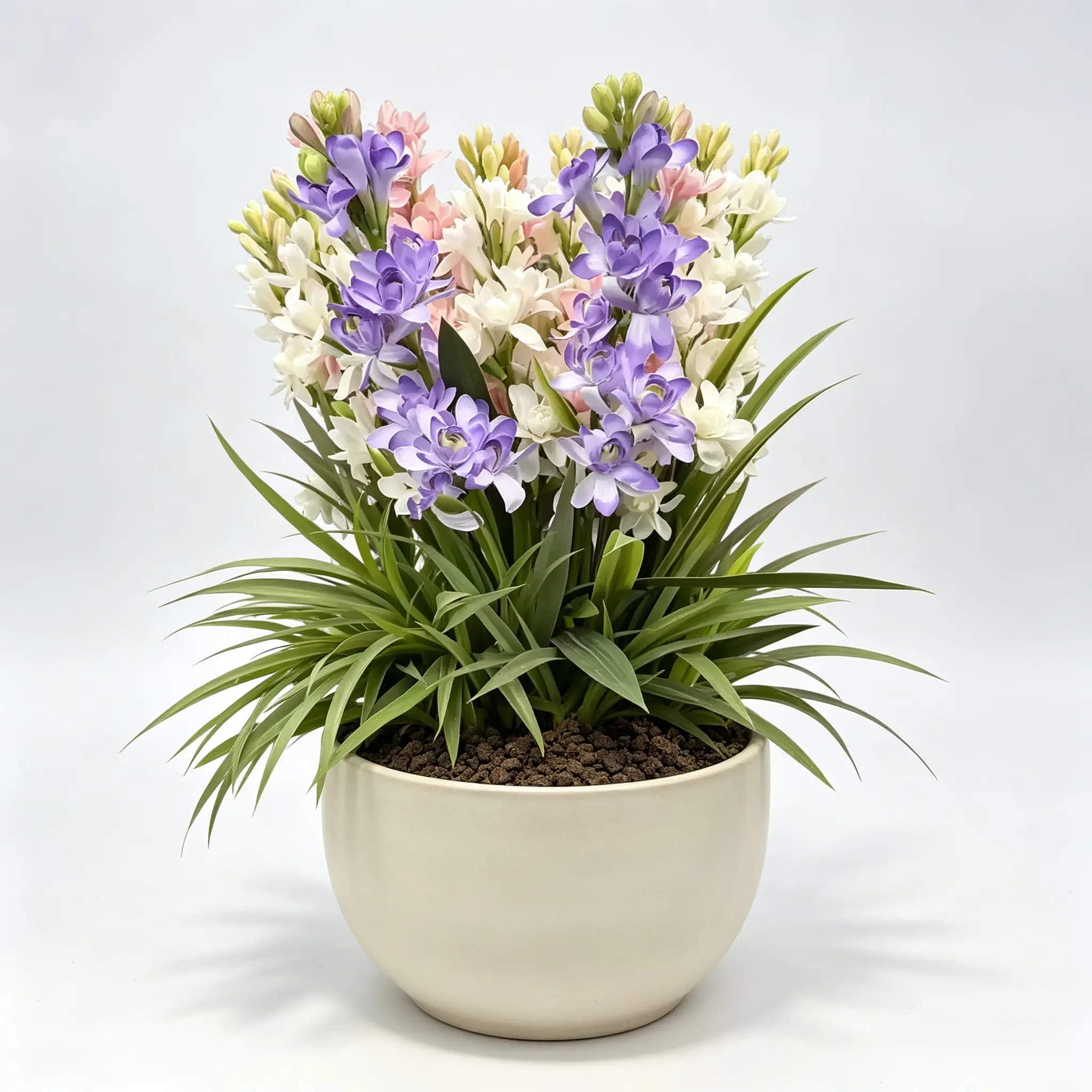 Tuberose Bulbs Fragrant Perennial Flower Bulbs for Garden Patio Balcony Home Potted Planting  easy to grow、high sprouting rate；