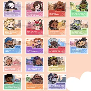 18 Ops Overwatch Dating Sim Acrylic Keychains (NOT COMBO 18)
