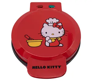 Uncanny Brands Red Hello Kitty Waffle Maker