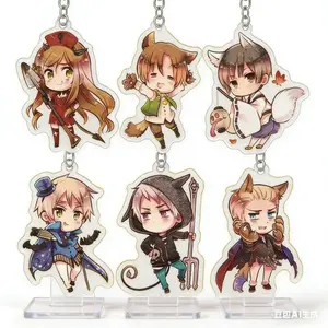 9 Styles Hetalia Axis Powers Anime Acrylic Keychains, Cute Keyring Accessory, Fun Charm For Backpack Or Purse | High Quality and Customer Favorite Items