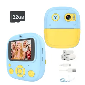 Disposable Camera Dual Selfie Film Camera Instant Print Creative Gift for Young People, Built-In Lithium Ion Battery, No Magnet