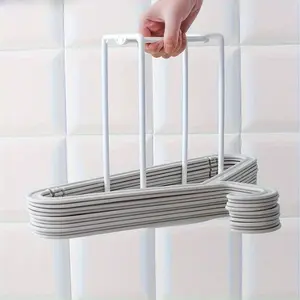 Compact Clothes Rack Storage Organizer, Mobile Laundry Area Shelf, Perfect Home Organization Solution, Space-Saving Design