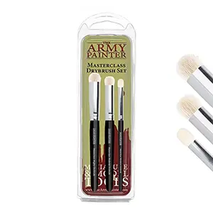 The Army Painter Gamemaster & Masterclass Paintbrushes:- Hobby Detail Paint Brush Set for Miniature Paint & Acrylic Paint Brushes in 3 Sizes Each, Professional Brushes for Watercolor and Oil Painting