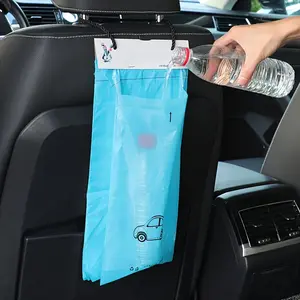 50pcs Disposable Adhesive Car Interior Hanging Garbage Storage Bag Multifunctional Car Seat Umbrella Storage Bag Not Easy to Break Durable