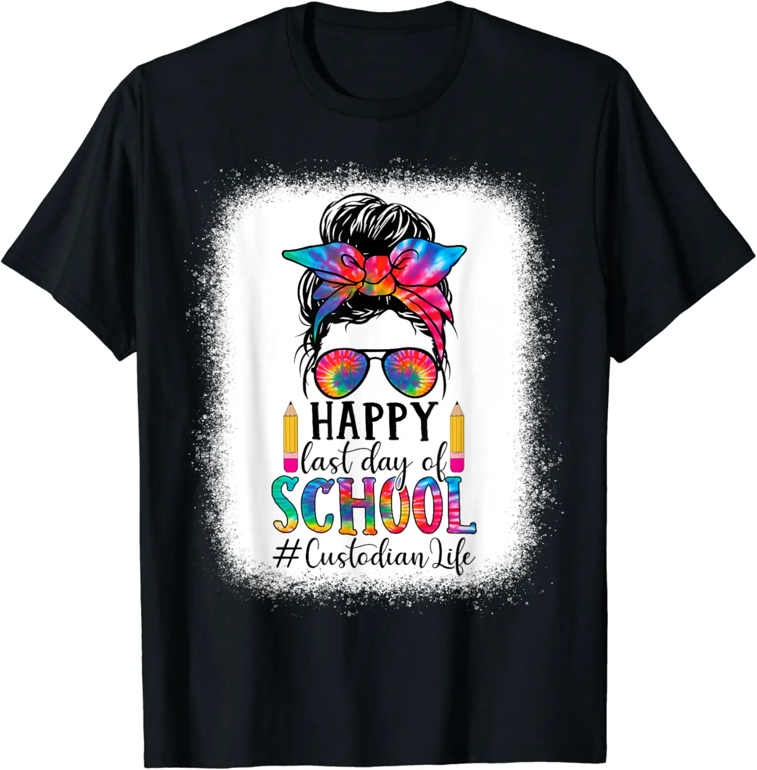 Custodian Life Last Day Of School Teacher Womans School Girl T-Shirt - Katiareg Shop 48B0CZJ3FBWF