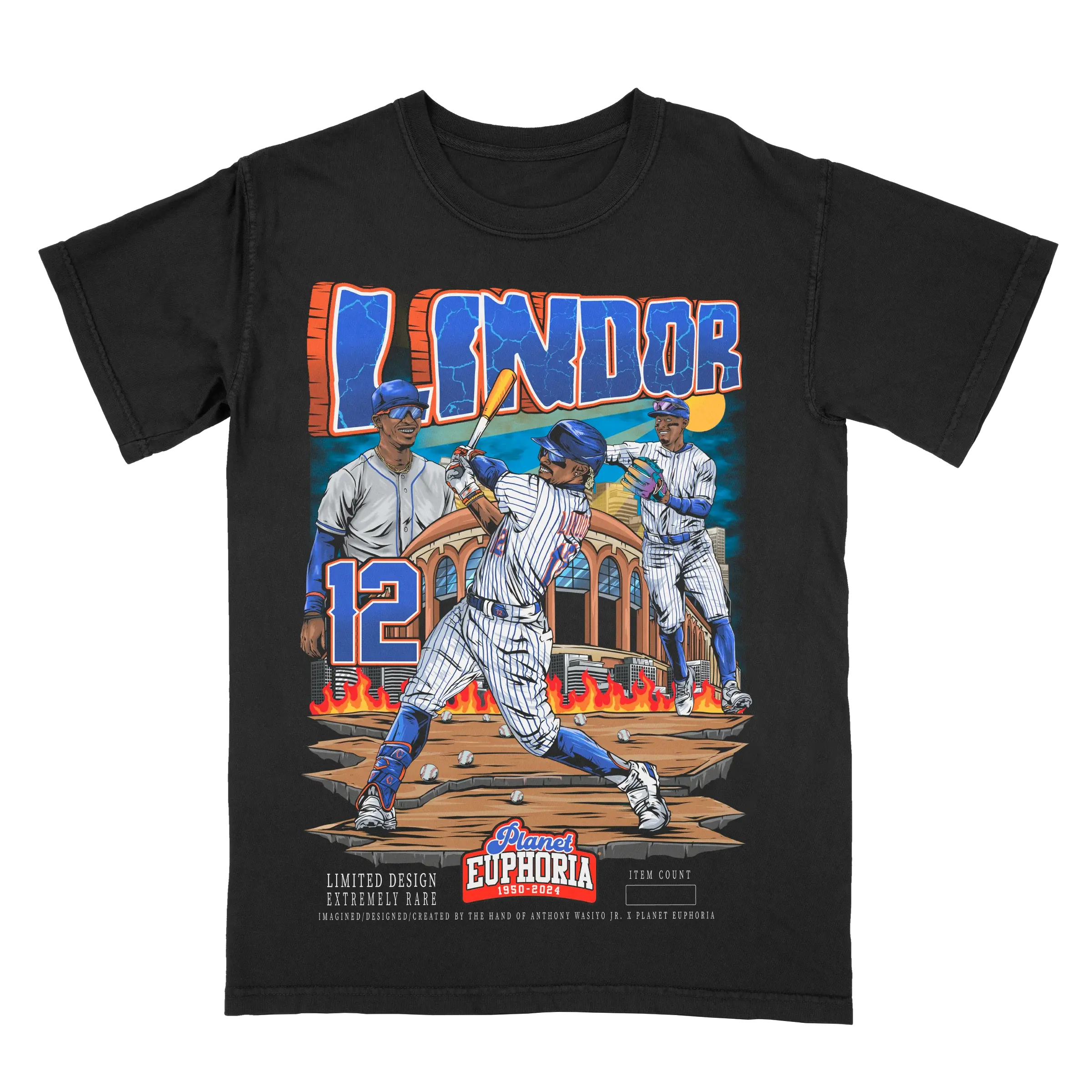 [New] Francisco Lindor Planet Euphoria Shirt Vintage 90s Baseball Graphic Tee for Men Women Fans Y2k Streetwear