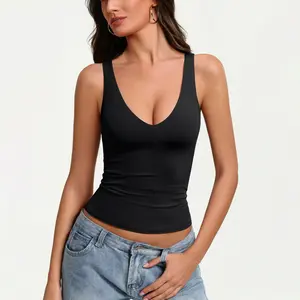 Avidlove Women's Sexy Plunge Tank Tops Deep V Neck Double Lined Going Out Camisoles Slim Fit 2026 Trendy Summer