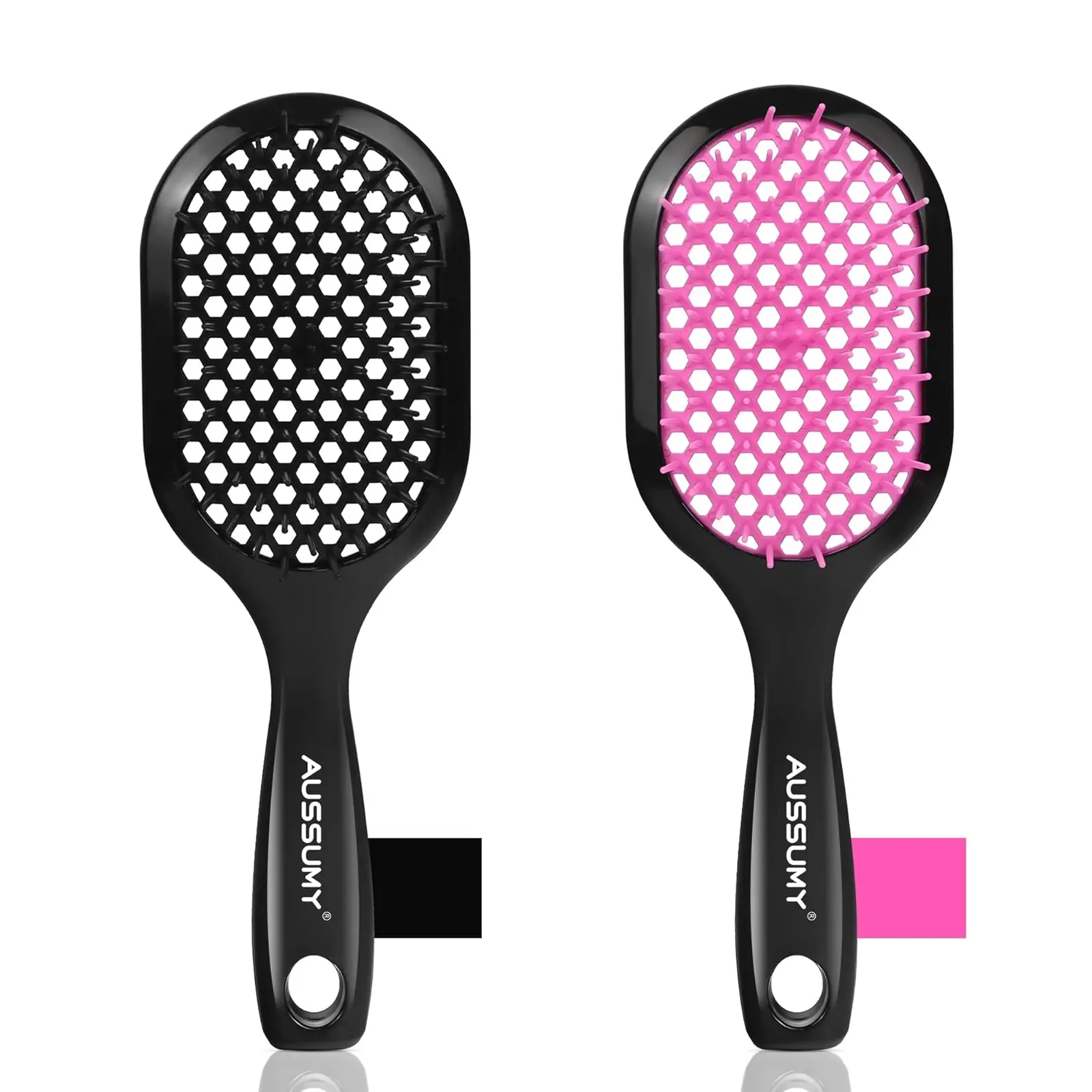 Ultimate Detangling Hair Brush Set - Gentle Tangle Remover for Wet Dry Curly Hair - Soft Bristles for Effortless Hair Care - Perfect for Women Men Kids - Vibrant Colors
