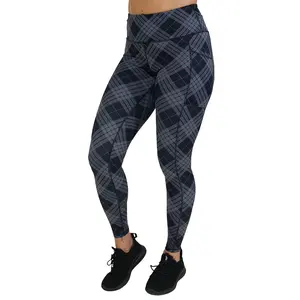 Monochrome Plaid Leggings